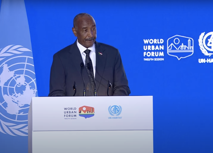 World Urban Forum: Al-Burhan presents Sudan’s speech